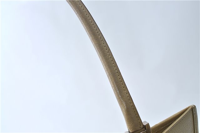 Authentic GUCCI Vintage Jackie Shoulder Hand Bag Leather 0021073 Beige 7196E