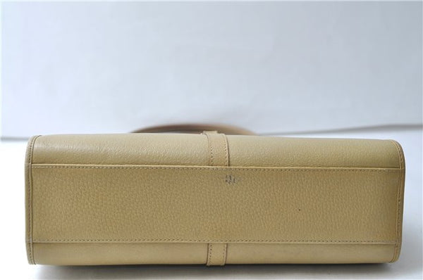 Authentic GUCCI Vintage Jackie Shoulder Hand Bag Leather 0021073 Beige 7196E