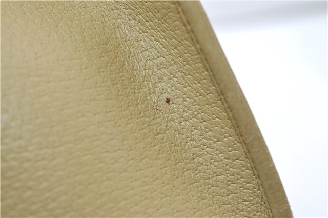 Authentic GUCCI Vintage Jackie Shoulder Hand Bag Leather 0021073 Beige 7196E