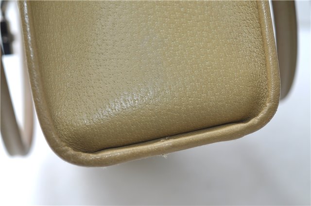 Authentic GUCCI Vintage Jackie Shoulder Hand Bag Leather 0021073 Beige 7196E