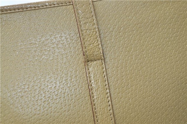 Authentic GUCCI Vintage Jackie Shoulder Hand Bag Leather 0021073 Beige 7196E