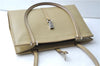 Authentic GUCCI Vintage Jackie Shoulder Hand Bag Leather 0021073 Beige 7196E
