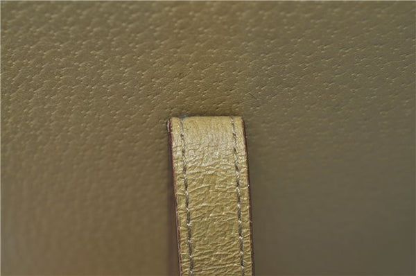 Authentic GUCCI Vintage Jackie Shoulder Hand Bag Leather 0021073 Beige 7196E