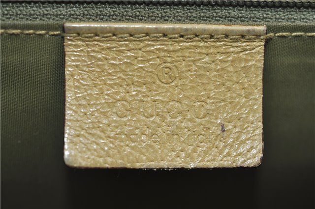 Authentic GUCCI Vintage Jackie Shoulder Hand Bag Leather 0021073 Beige 7196E