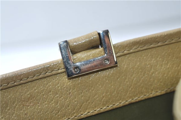 Authentic GUCCI Vintage Jackie Shoulder Hand Bag Leather 0021073 Beige 7196E