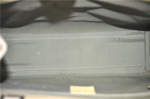 Authentic GUCCI Vintage Jackie Shoulder Hand Bag Leather 0021073 Beige 7196E