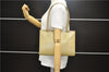 Authentic GUCCI Vintage Jackie Shoulder Hand Bag Leather 0021073 Beige 7196E