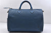 Authentic LOUIS VUITTON Epi Speedy 30 Hand Bag Blue M43005 LV 7197C