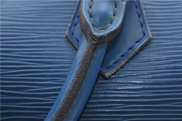 Authentic LOUIS VUITTON Epi Speedy 30 Hand Bag Blue M43005 LV 7197C