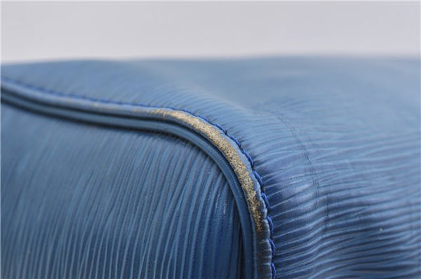 Authentic LOUIS VUITTON Epi Speedy 30 Hand Bag Blue M43005 LV 7197C