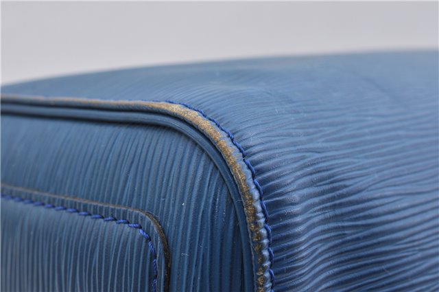 Authentic LOUIS VUITTON Epi Speedy 30 Hand Bag Blue M43005 LV 7197C