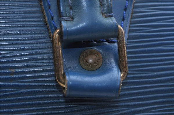 Authentic LOUIS VUITTON Epi Speedy 30 Hand Bag Blue M43005 LV 7197C