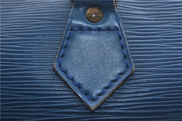Authentic LOUIS VUITTON Epi Speedy 30 Hand Bag Blue M43005 LV 7197C