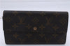 Authentic Louis Vuitton Monogram Long Bifold Wallet Purse 3Set LV 7197D