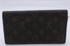 Authentic Louis Vuitton Monogram Long Bifold Wallet Purse 3Set LV 7197D