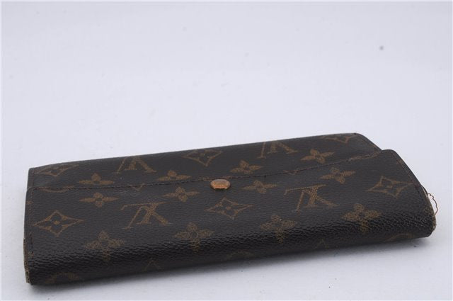 Authentic Louis Vuitton Monogram Long Bifold Wallet Purse 3Set LV 7197D