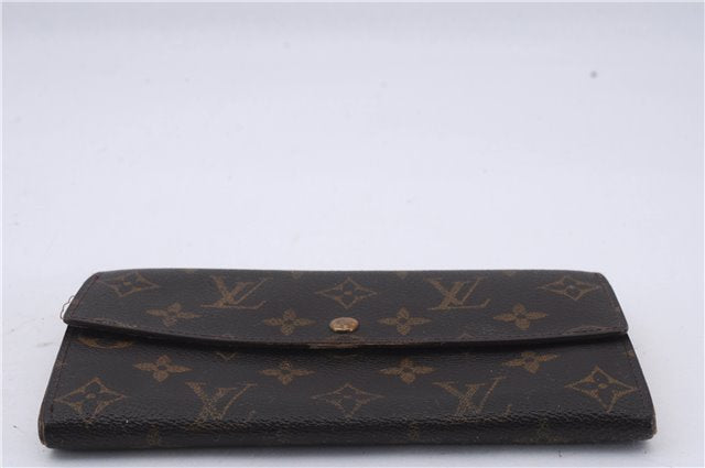 Authentic Louis Vuitton Monogram Long Bifold Wallet Purse 3Set LV 7197D