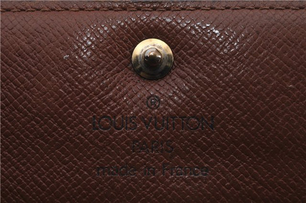 Authentic Louis Vuitton Monogram Long Bifold Wallet Purse 3Set LV 7197D