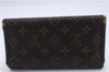 Authentic Louis Vuitton Monogram Long Bifold Wallet Purse 3Set LV 7197D