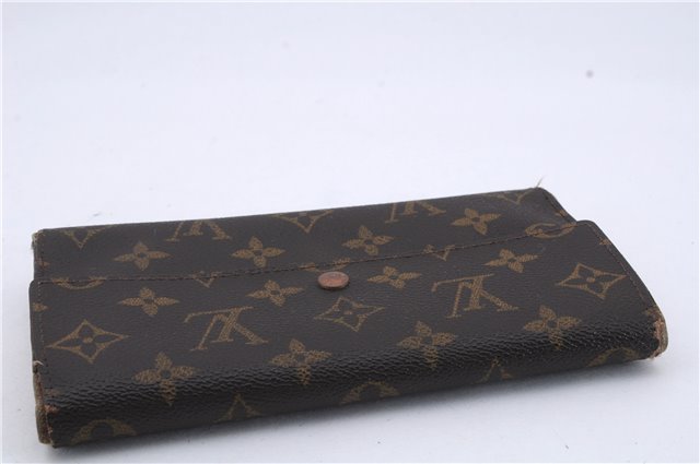 Authentic Louis Vuitton Monogram Long Bifold Wallet Purse 3Set LV 7197D