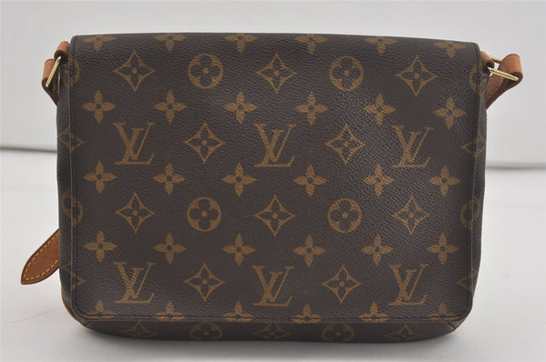 Authentic Louis Vuitton Monogram Musette Tango Shoulder Bag M51257 LV 7198I
