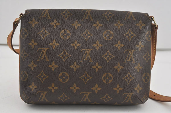 Authentic Louis Vuitton Monogram Musette Tango Shoulder Bag M51257 LV 7198I