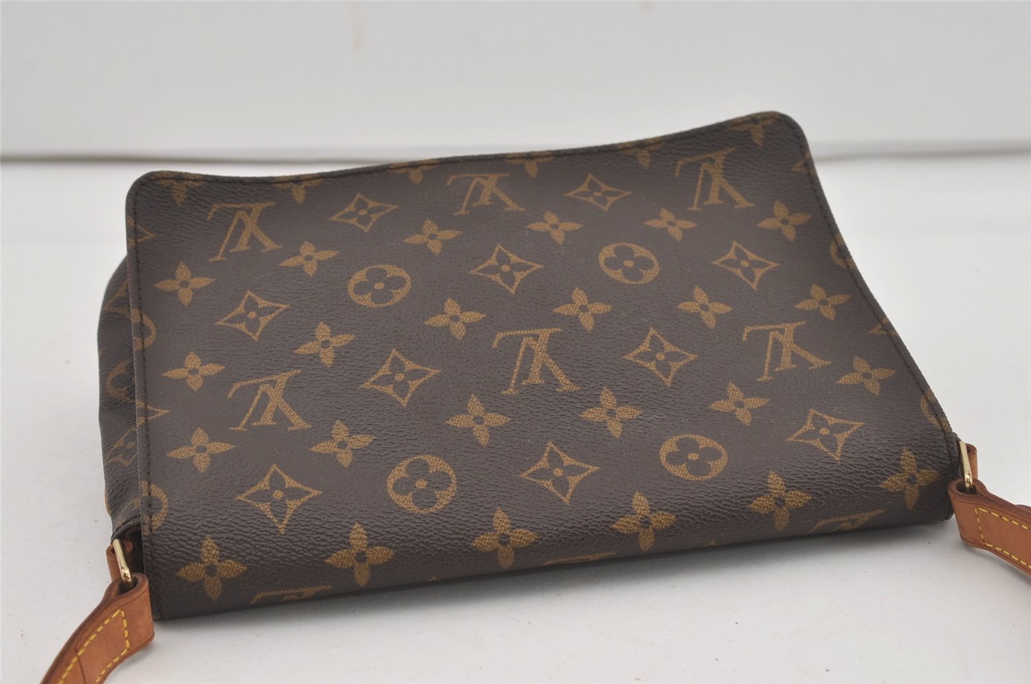 Authentic Louis Vuitton Monogram Musette Tango Shoulder Bag M51257 LV 7198I