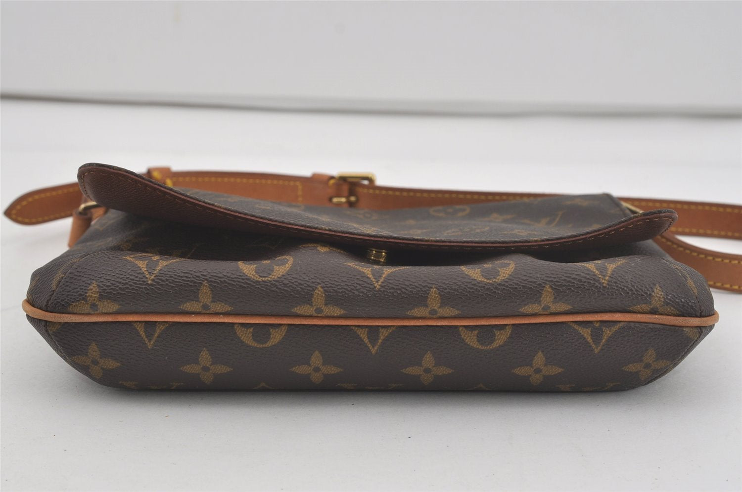 Authentic Louis Vuitton Monogram Musette Tango Shoulder Bag M51257 LV 7198I