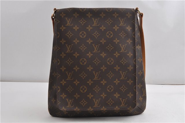 Authentic Louis Vuitton Monogram Musette Shoulder Cross Body Bag M51256 LV 7199F
