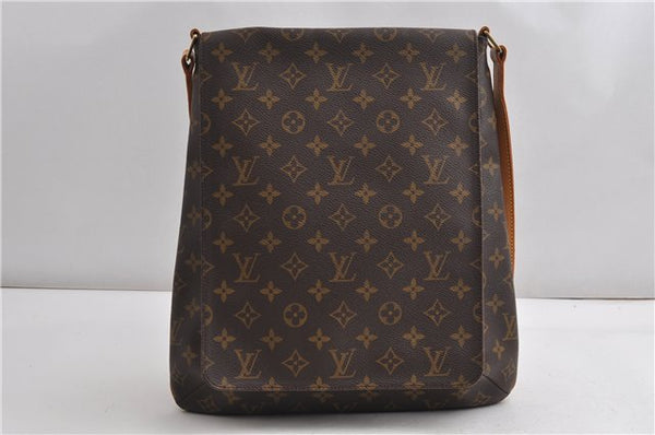 Authentic Louis Vuitton Monogram Musette Shoulder Cross Body Bag M51256 LV 7199F
