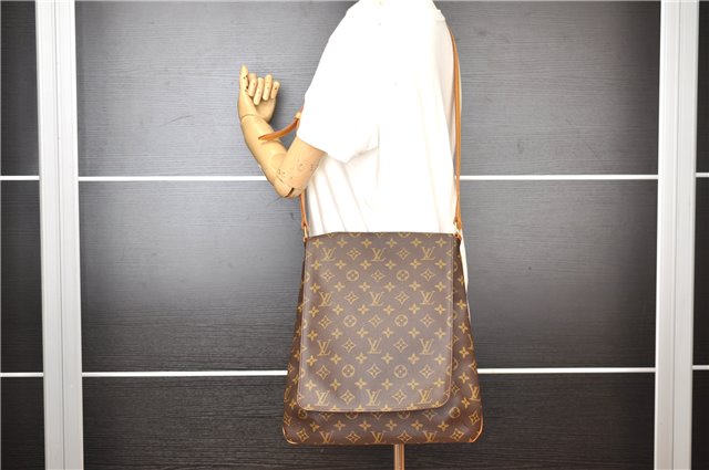 Authentic Louis Vuitton Monogram Musette Shoulder Cross Body Bag M51256 LV 7199F