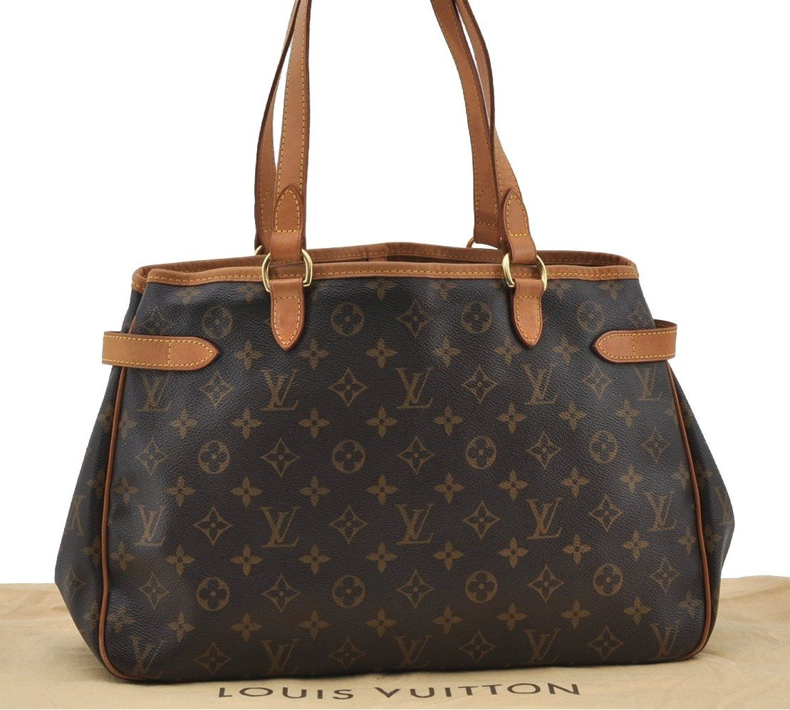 Authentic Louis Vuitton Monogram Batignolles Horizontal Tote Bag M51154 LV 7199I
