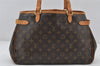Authentic Louis Vuitton Monogram Batignolles Horizontal Tote Bag M51154 LV 7199I