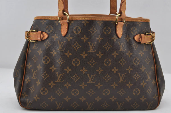Authentic Louis Vuitton Monogram Batignolles Horizontal Tote Bag M51154 LV 7199I