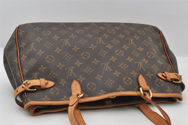 Authentic Louis Vuitton Monogram Batignolles Horizontal Tote Bag M51154 LV 7199I