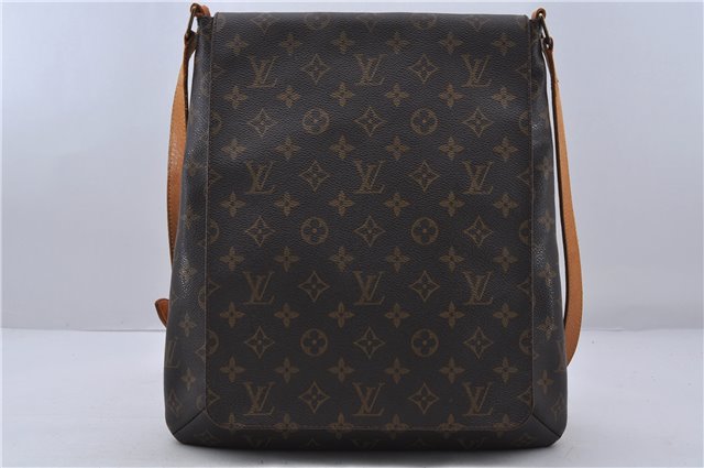 Authentic LOUIS VUITTON Monogram Musette Shoulder Cross Body Bag M51256 LV 7200C