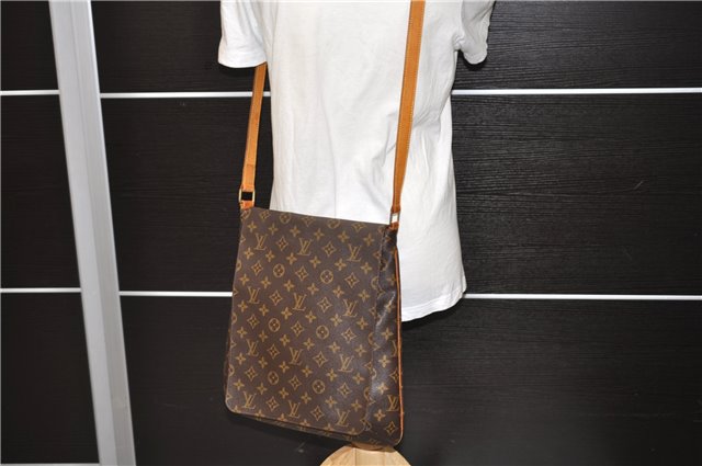 Authentic LOUIS VUITTON Monogram Musette Shoulder Cross Body Bag M51256 LV 7200C