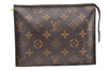 Authentic Louis Vuitton Monogram Poche Toilette 19 M47544 Cosmetics Pouch 7202I