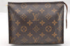 Authentic Louis Vuitton Monogram Poche Toilette 19 M47544 Cosmetics Pouch 7202I