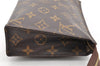 Authentic Louis Vuitton Monogram Poche Toilette 19 M47544 Cosmetics Pouch 7202I