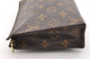 Authentic Louis Vuitton Monogram Poche Toilette 19 M47544 Cosmetics Pouch 7202I
