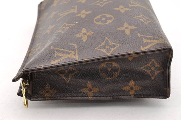 Authentic Louis Vuitton Monogram Poche Toilette 19 M47544 Cosmetics Pouch 7202I