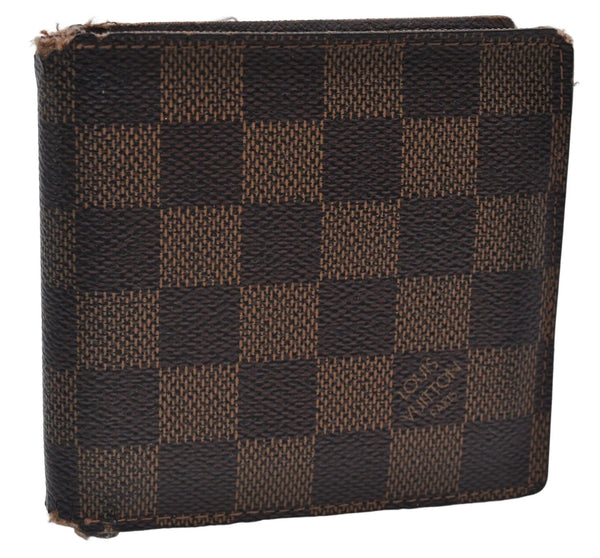 Authentic Louis Vuitton Damier Portefeuille Marco Wallet Purse N61675 LV 7203D