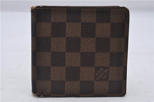 Authentic Louis Vuitton Damier Portefeuille Marco Wallet Purse N61675 LV 7203D