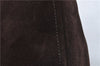 Authentic PRADA Suede Leather Shoulder Tote Bag Brown 7204C