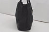 Authentic GUCCI Sherry Line Princy Ribbon Tote Bag GG Canvas Leather Black 7204I