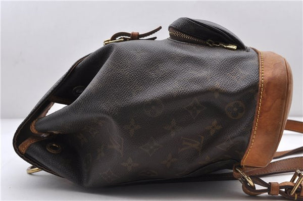Authentic LOUIS VUITTON Monogram Montsouris MM Backpack M51136 LV 7206C