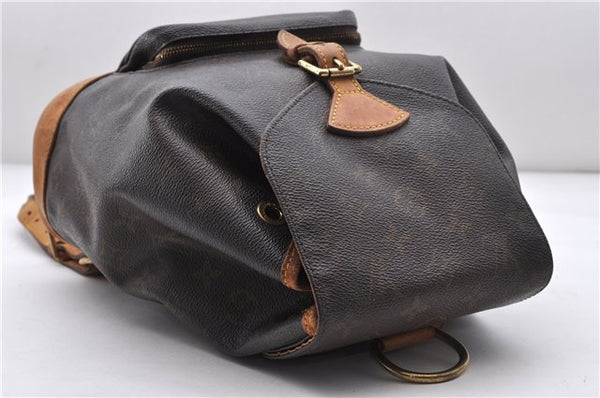 Authentic LOUIS VUITTON Monogram Montsouris MM Backpack M51136 LV 7206C