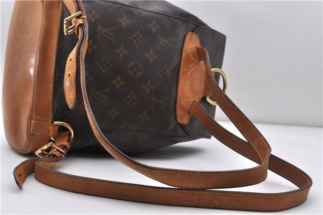 Authentic LOUIS VUITTON Monogram Montsouris MM Backpack M51136 LV 7206C
