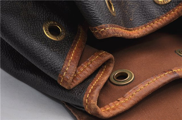 Authentic LOUIS VUITTON Monogram Montsouris MM Backpack M51136 LV 7206C